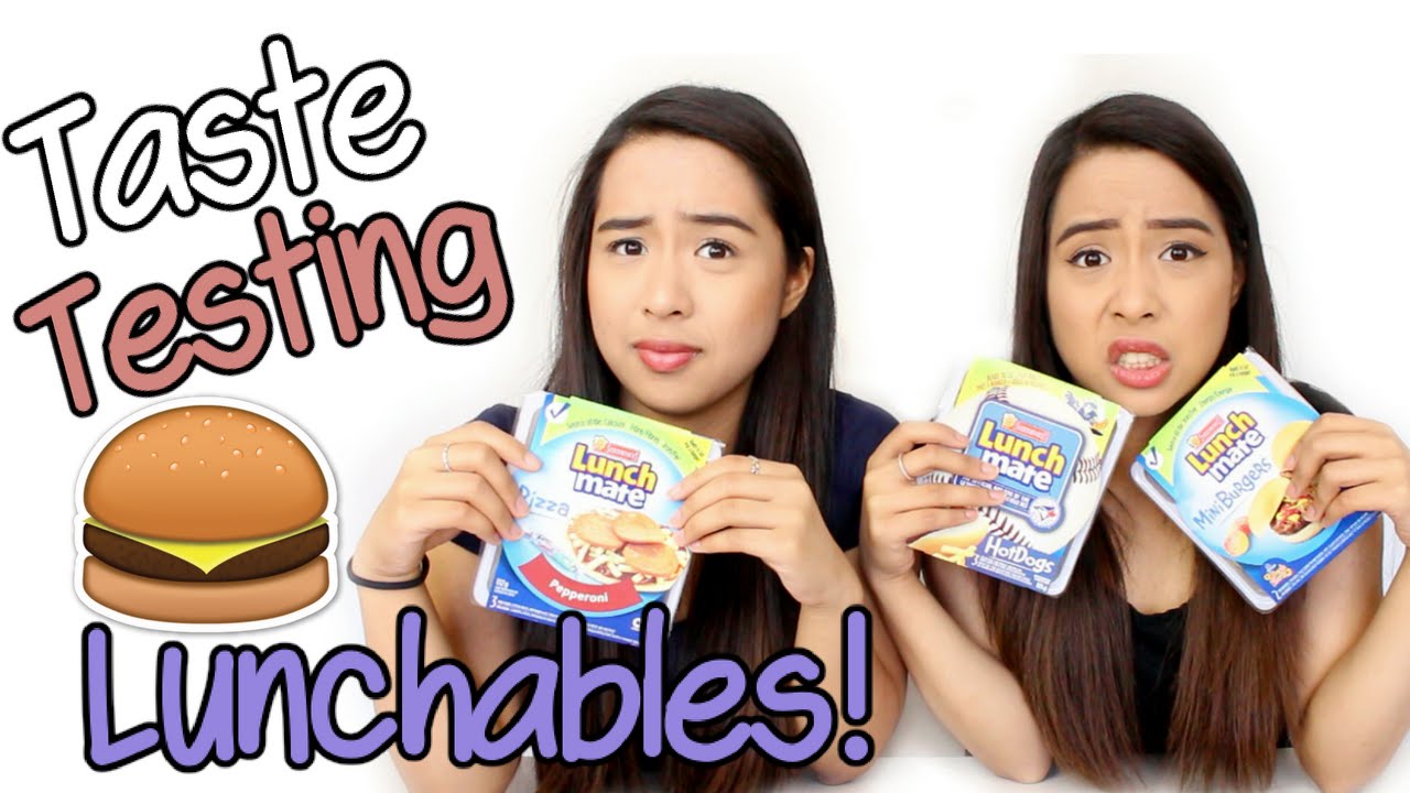 Taste Testing Lunchables! | Samantha and Madeleine