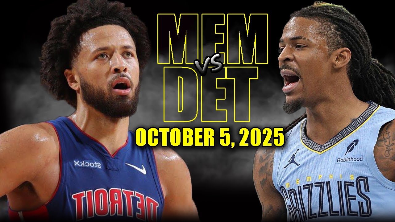 Memphis Grizzlies vs Detroit Pistons Full Game Highlights - October 6, 2025 | NBA Preseason