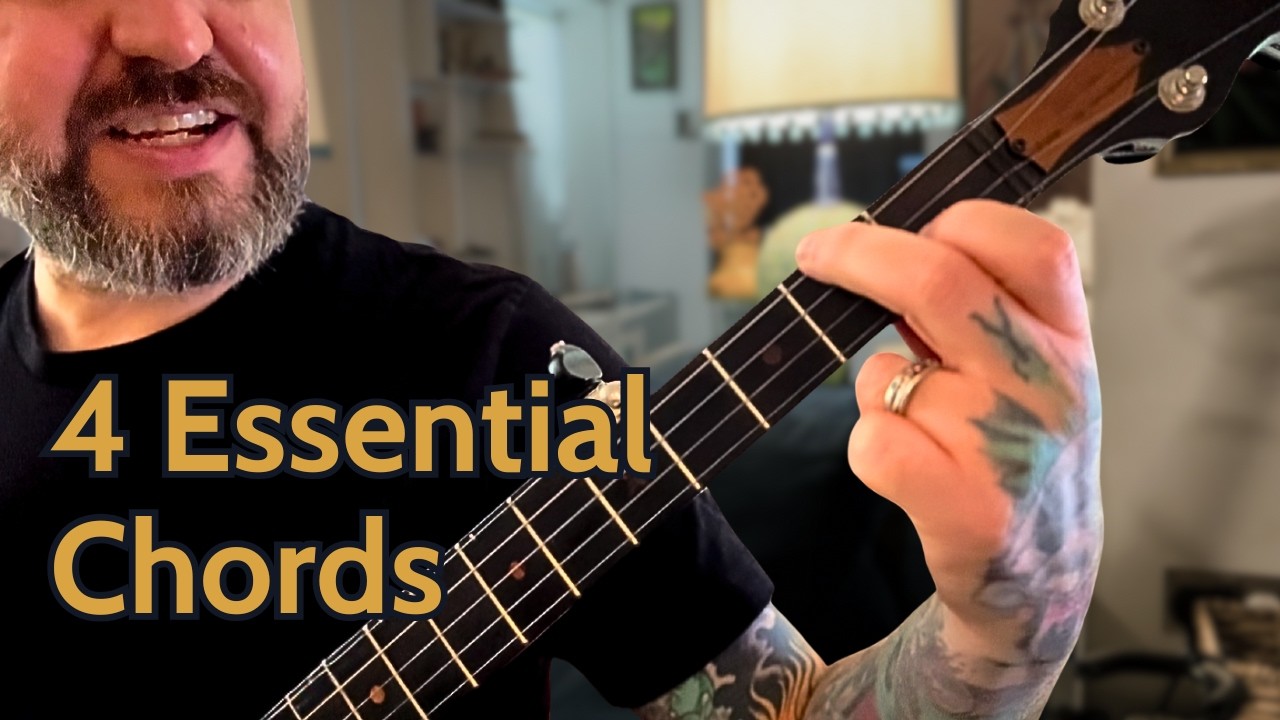 Learn 4 banjo chords in 7 minutes and unlock hundreds of songs