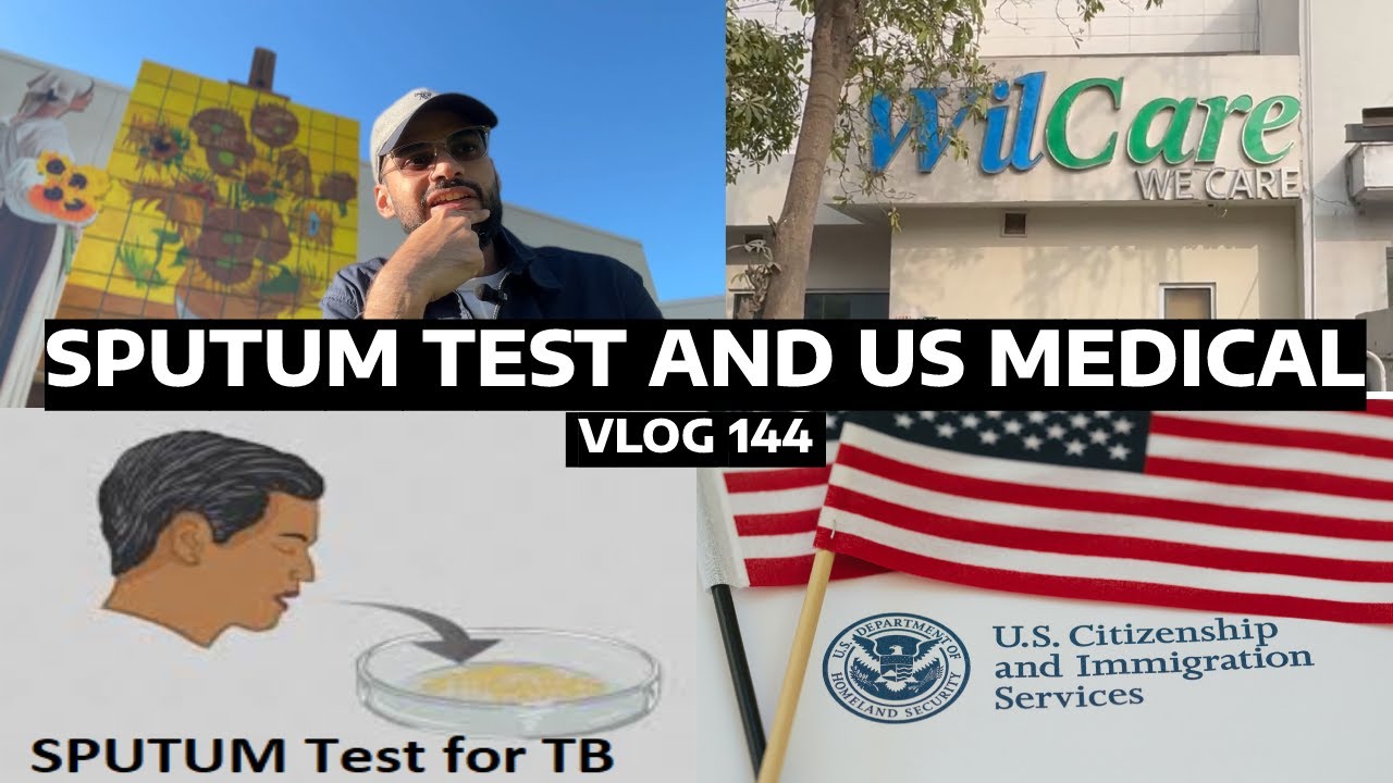 🇺🇸 🇵🇰 - XRAY and Sputum TEST for TB - Vaccine Record for US Immigration Medical  - 144.