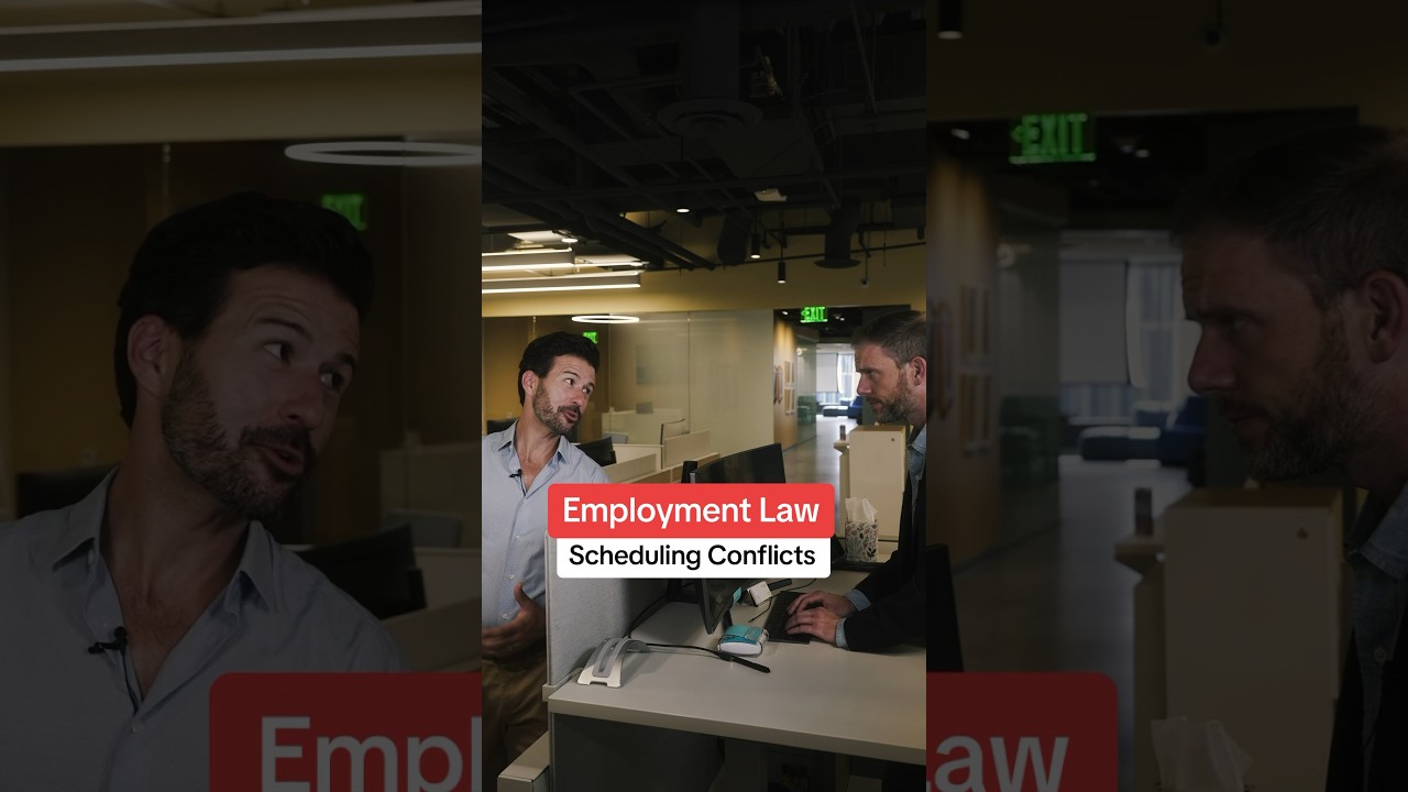 Employment Law: Scheduling Conflicts with multiple jobs #workersrights #california #lawyer