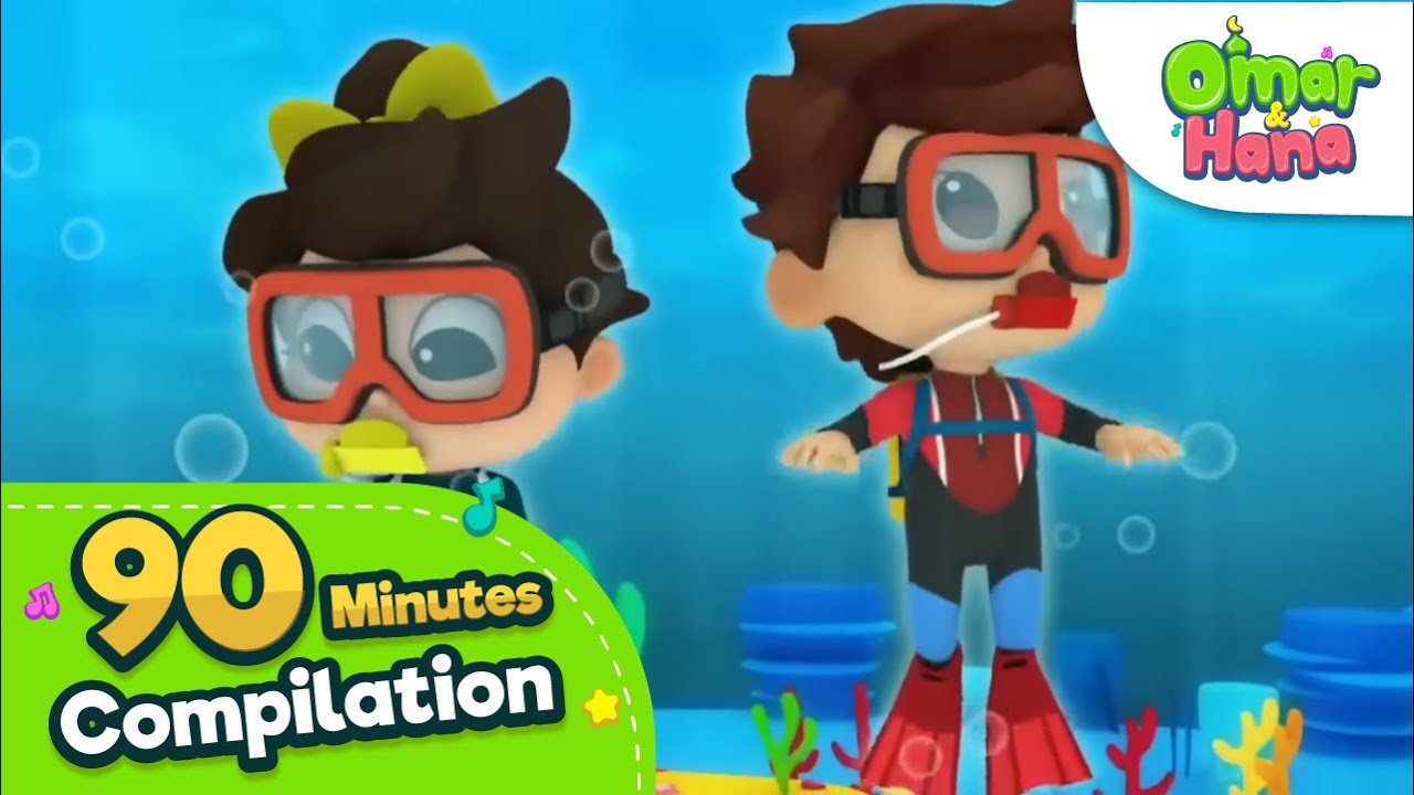 Islamic Series & Songs For Kids | Omar & Hana English 90 Minutes Compilation