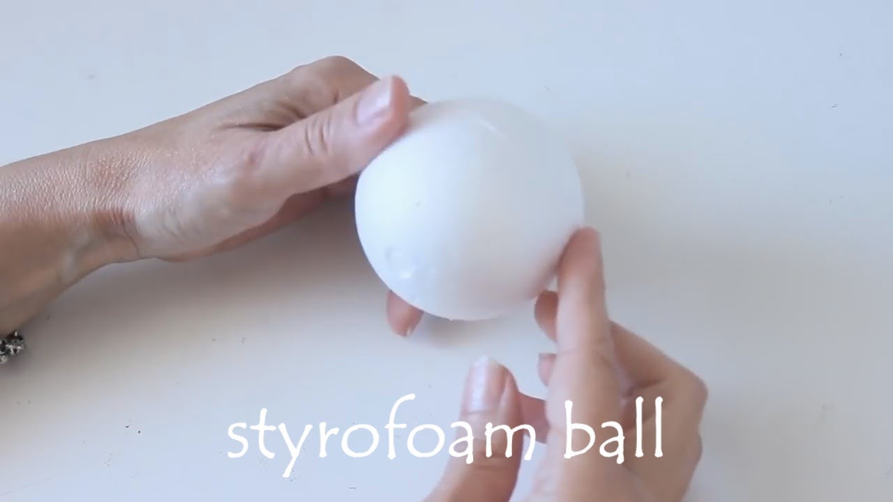 DIY - Christmas Ornaments with Styrofoam Balls - Christmas 2020 - Easy Christmas Crafts
