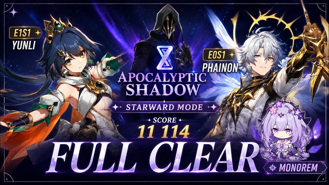 New APOC Starward Mode | E1S1 Yunli X E0S1 Phainon X Monorem | Honkai Star Rail 