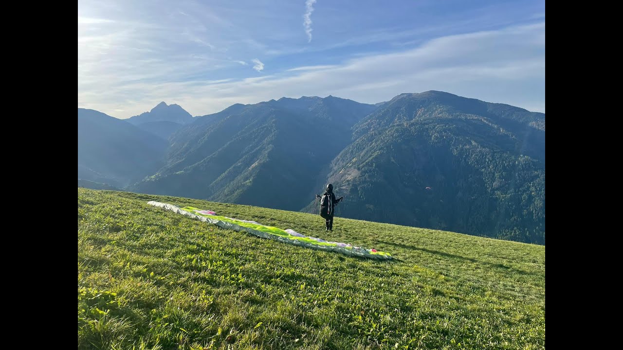 Mein Gleitschirmflug in Lüsen/Südtirol: 800m Höhendifferenz & ein Startabbruch (mit Audiokommentar)