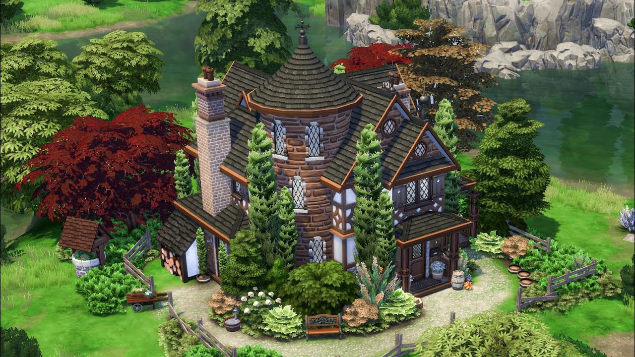 Tudor Cottage 🐿// The Sims 4: Speed Build (With CC)