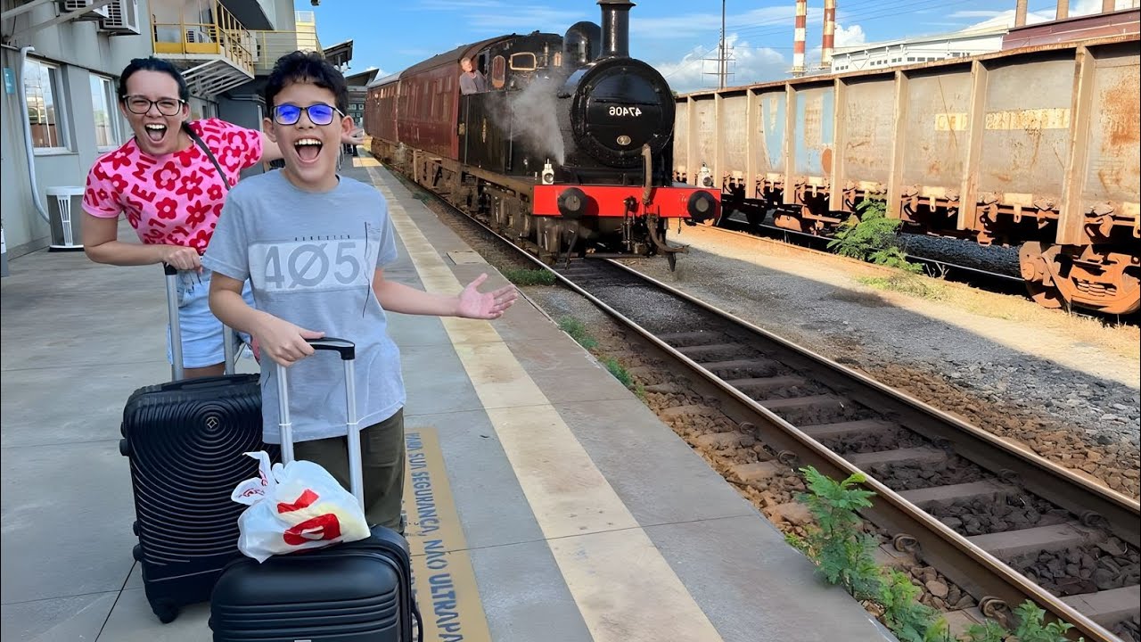 ANDEI DE TREM PELA PRIMEIRA VEZ!!