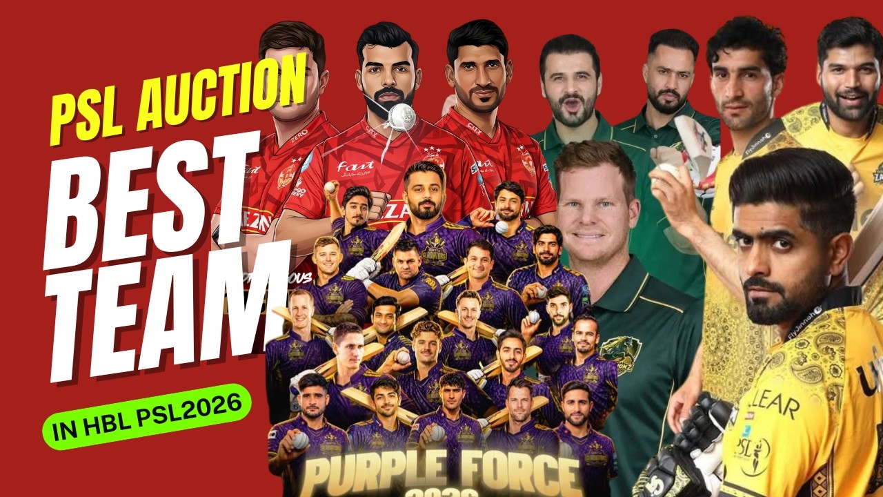 PSL Players Auction | What do You think Which Team is Strongest ?