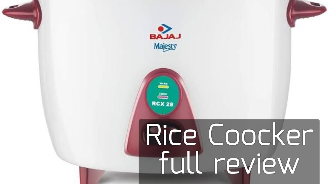 bajaj majesty new rcx3 rice cooker unboxing and full review