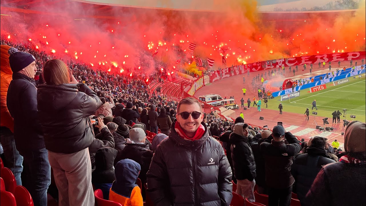 🇷🇸 22.02.2025 | I went to the Balkan derby Crvena Zvezda - Partizan match!!