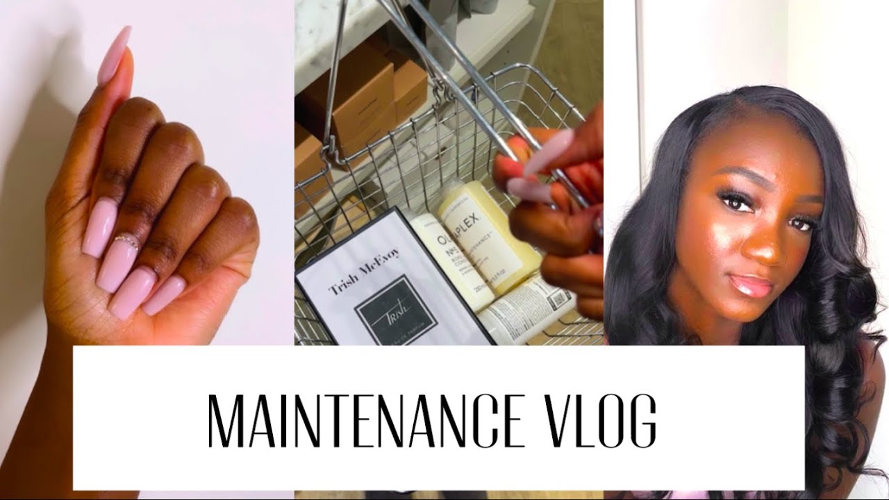Maintenance Vlog - Get My Hair, Lashes, & Nails Done With Me!