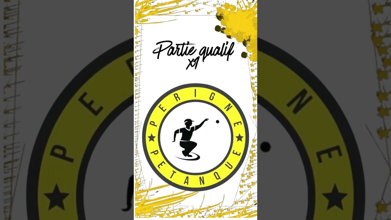 ⚫️🟡Partie de qualif pour les phases finale tête a tête masculin à Champdeniers