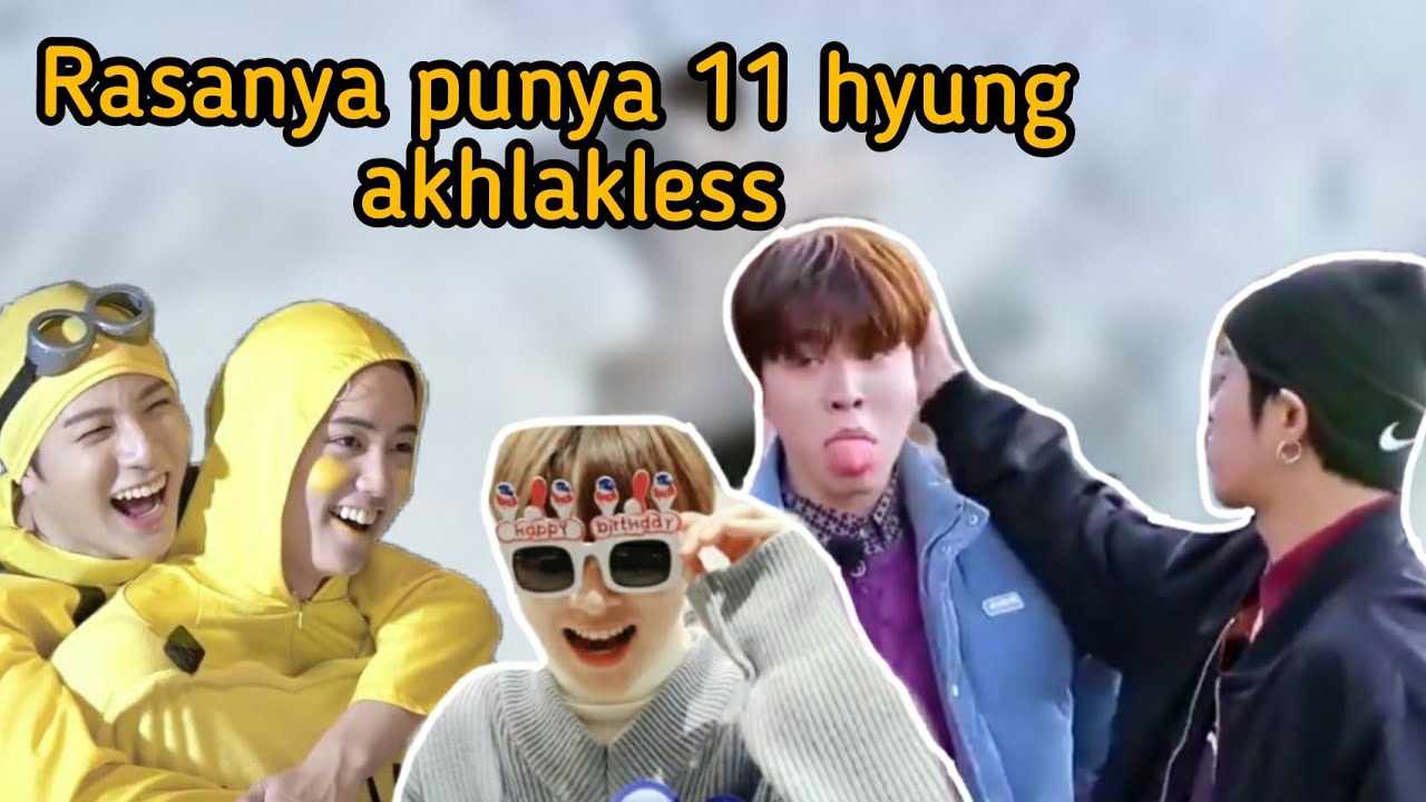 Junghwan si  maknae aktif & perlakuan 11 hyung akhlakless