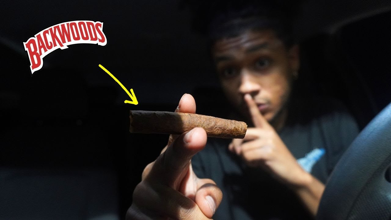 snuck to a rooftop to HOTBOX a BACKWOOD...