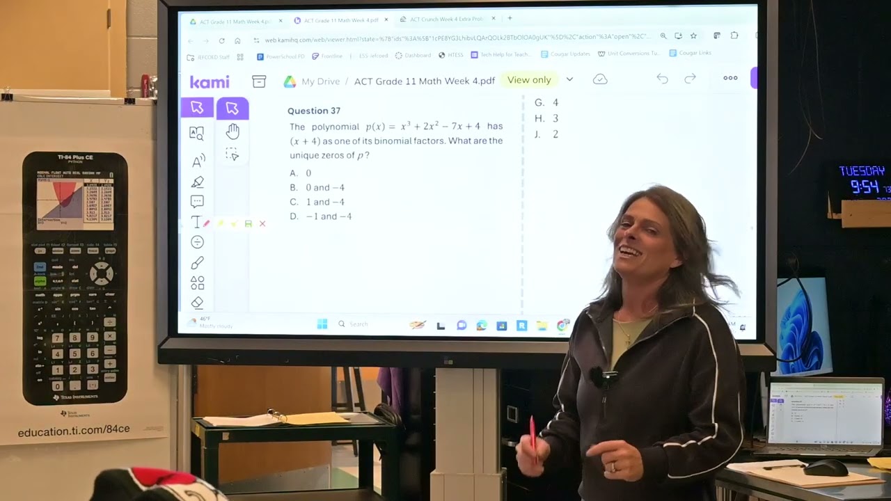 ACT Math Prep Week 4