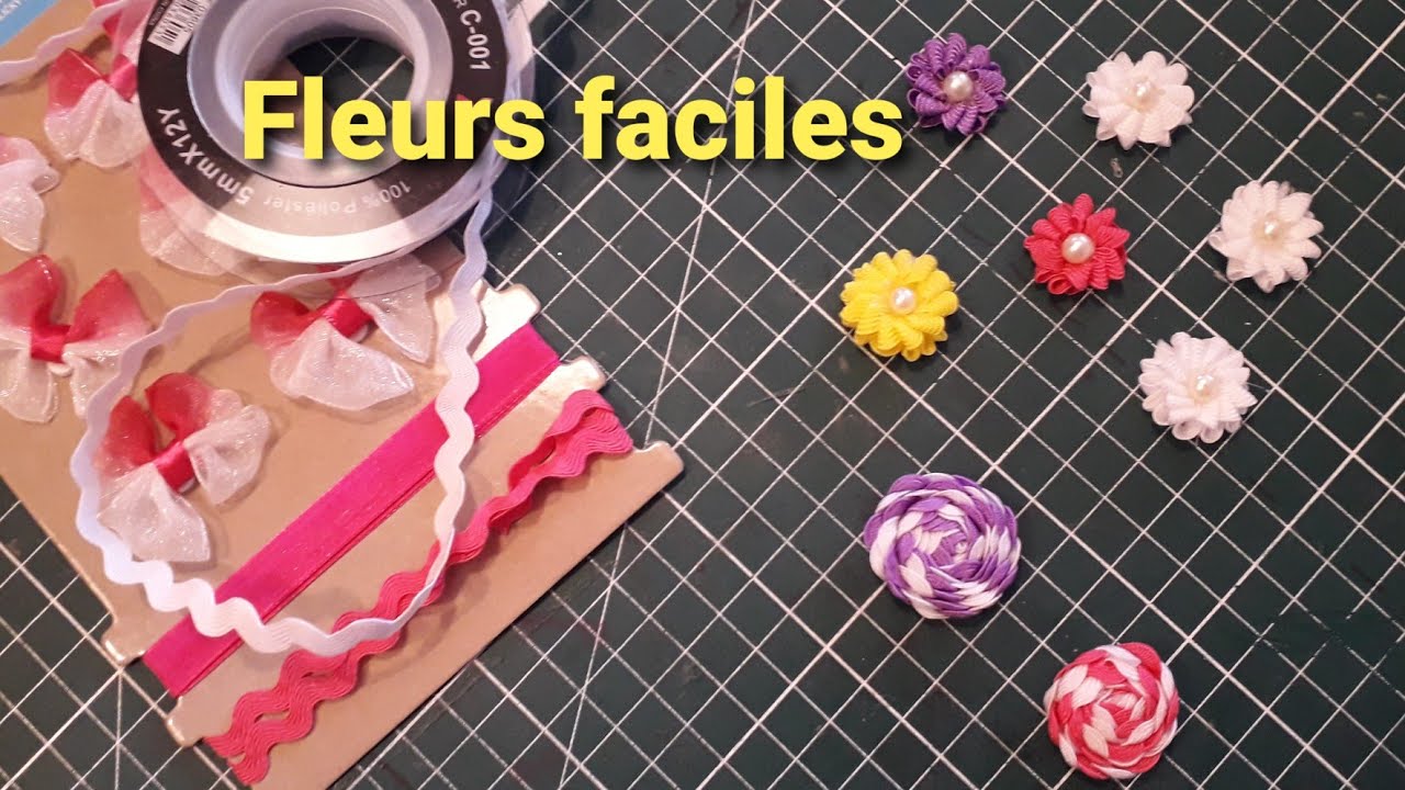 Tuto fleurs en croquet/ facile et rapide.