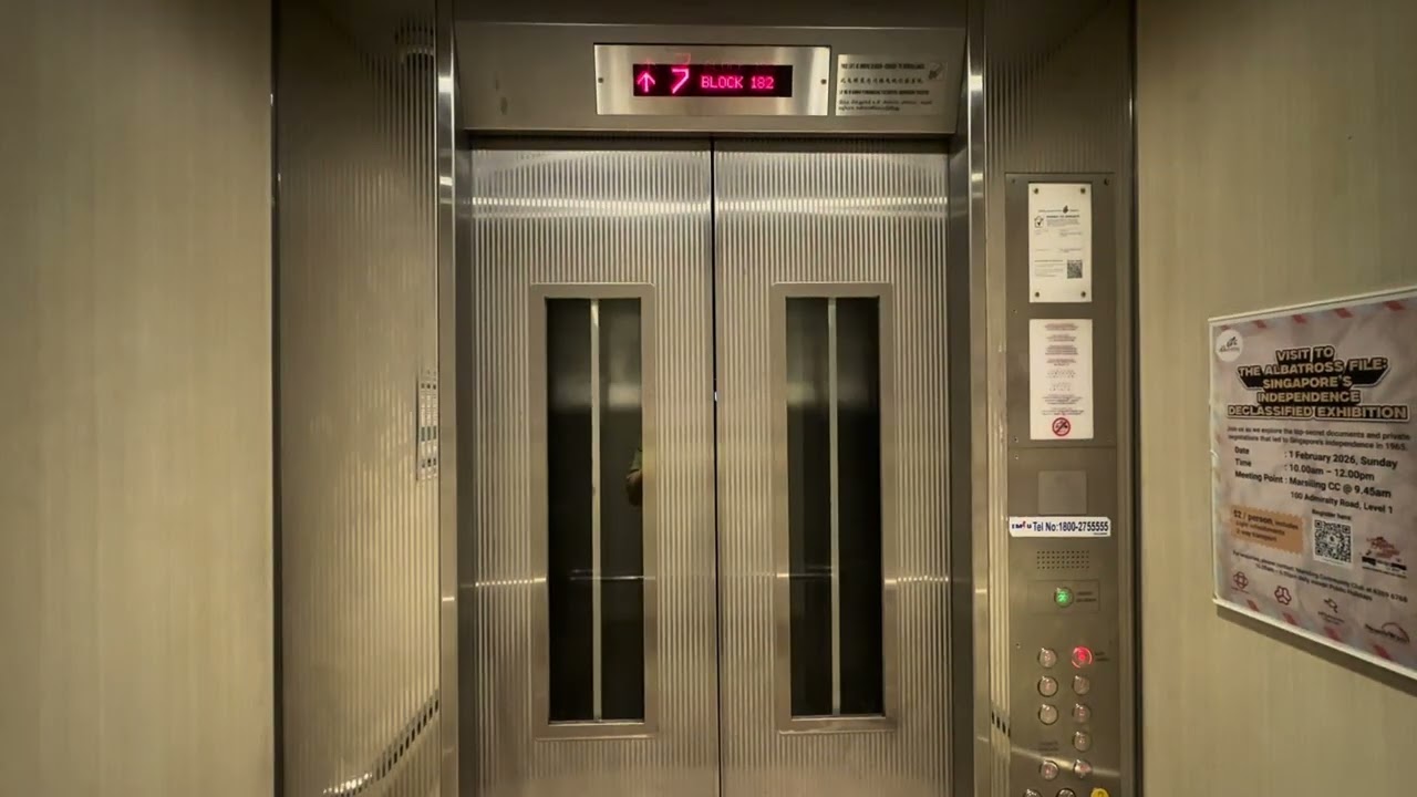 IFE Elevator at Block 182 Marsiling Greenview (Lift B).