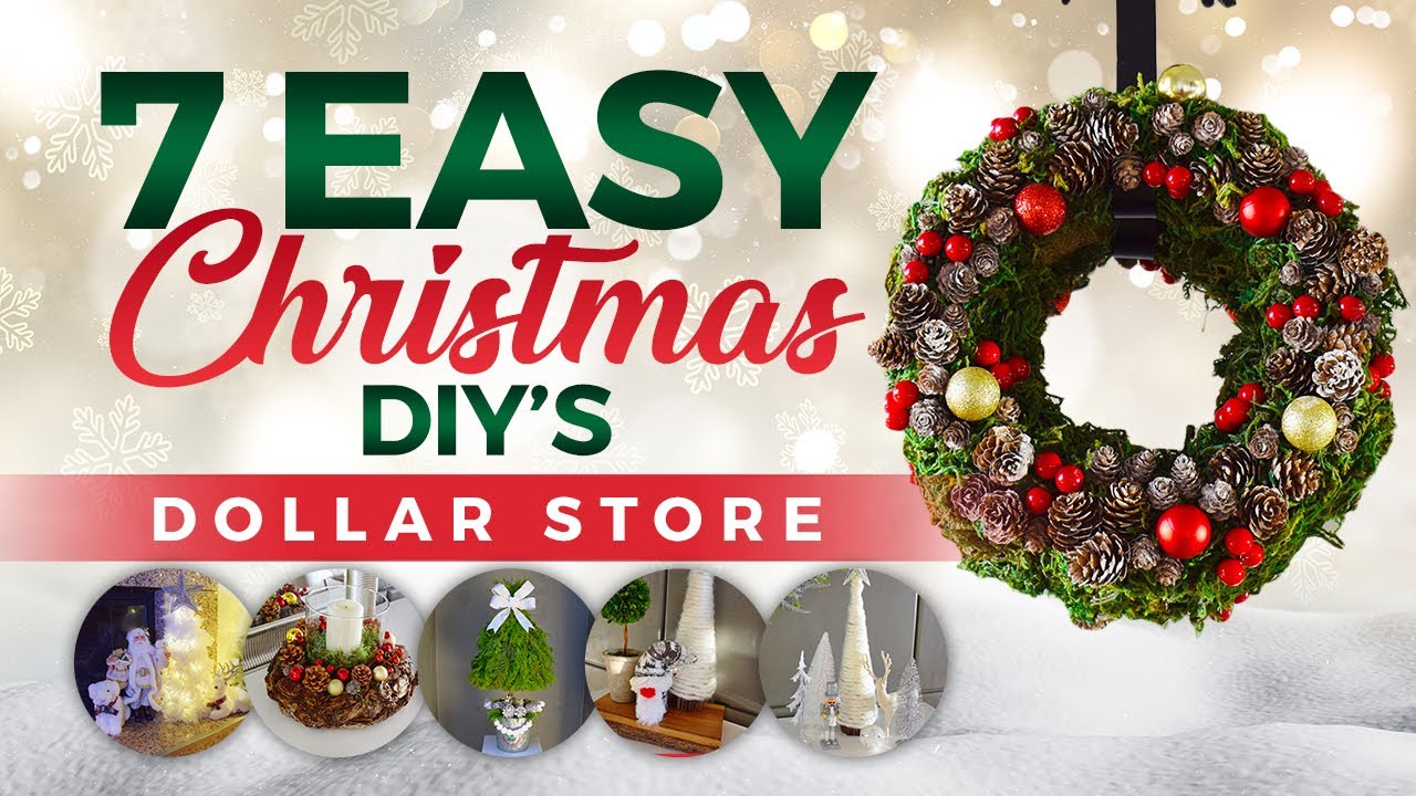 7 EASY CHRISTMAS DIY IDEAS 2020/ DOLLAR STORE CHRISTMAS DECOR