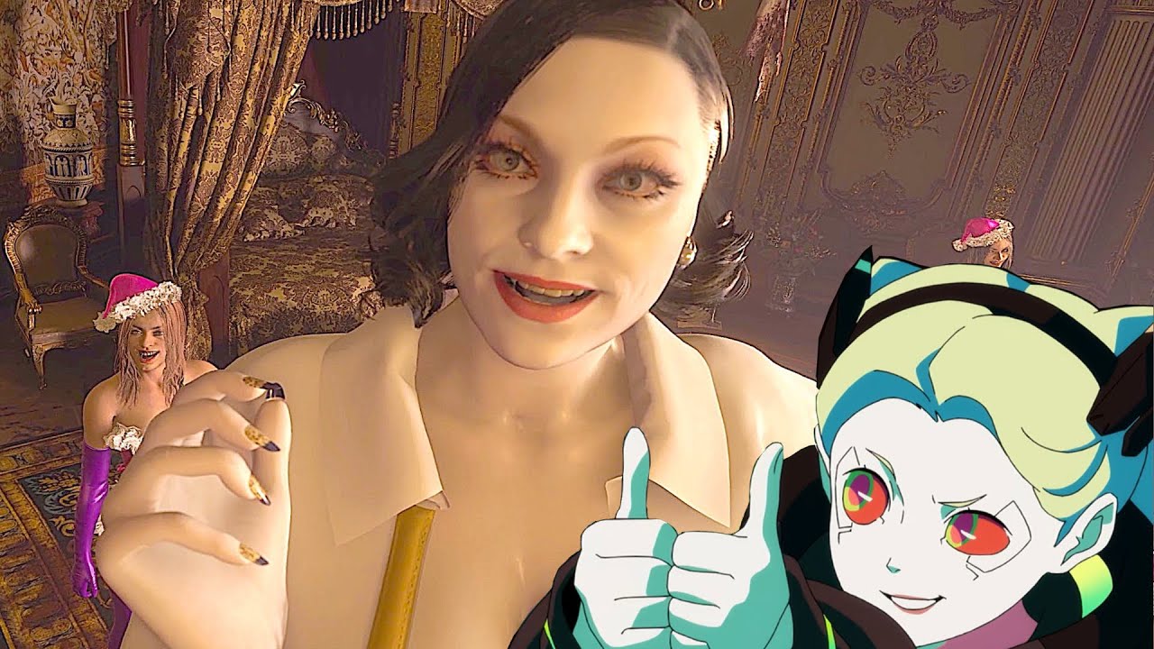 Playing as Lady Dimitrescu be like: