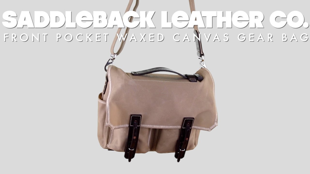 Saddleback Leather | FRONT POCKET WAXED CANVAS GEAR BAG | The Boot Guy Reviews