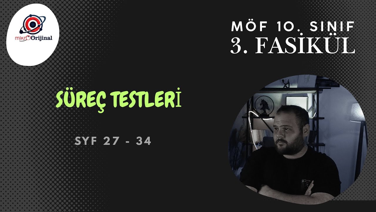 10. SINIF MÖF 3. FASİKÜL l SÜREÇ TESTLERİ