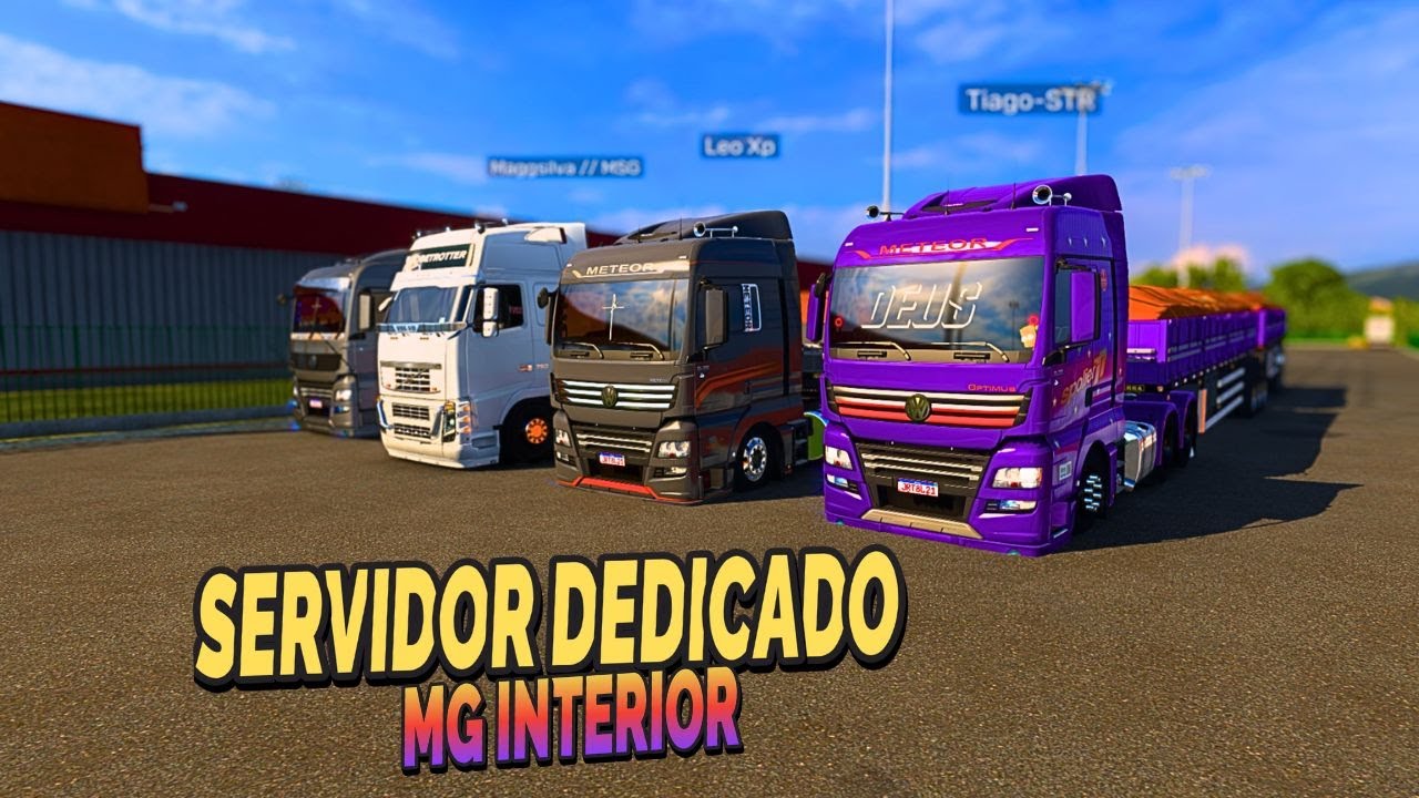 AO VIVO ETS2/ JOGANDO NO MAPA MG INTERIOR  DEDICADO 128 MULTIPLAYER  MOD FREE