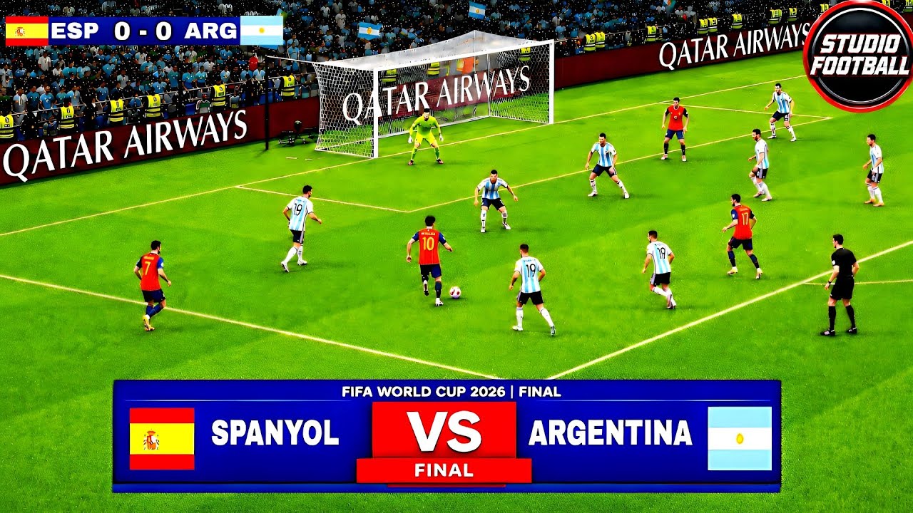 20 July, 2026 | Spain vs Argentina | FIFA World Cup 26 | Final | Football | FC26 Gameplay