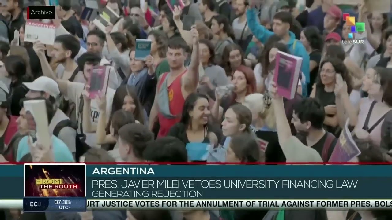 Argentina, president Javier Milei vetoes university financing law, sparking backlash