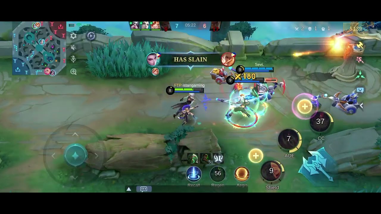 Hanabi marksman ang sakit din sa lategame eh😆 #mobilelegends #highlights 