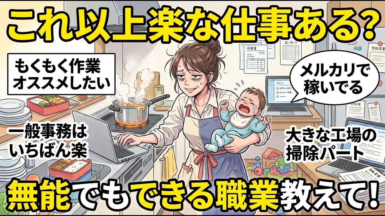 【仕事したくない】これで給料もらえるの？歴代No.1で楽すぎた仕事挙げてけ！【ガルちゃん雑談】【更年期キツイ】
