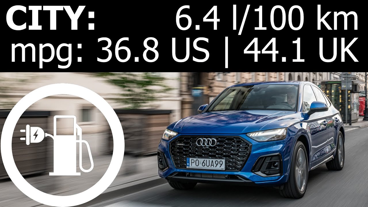Audi Q5 55 TFSI e PHEV: city fuel consumption (economy) with empty batteries at start mpg : 1001cars