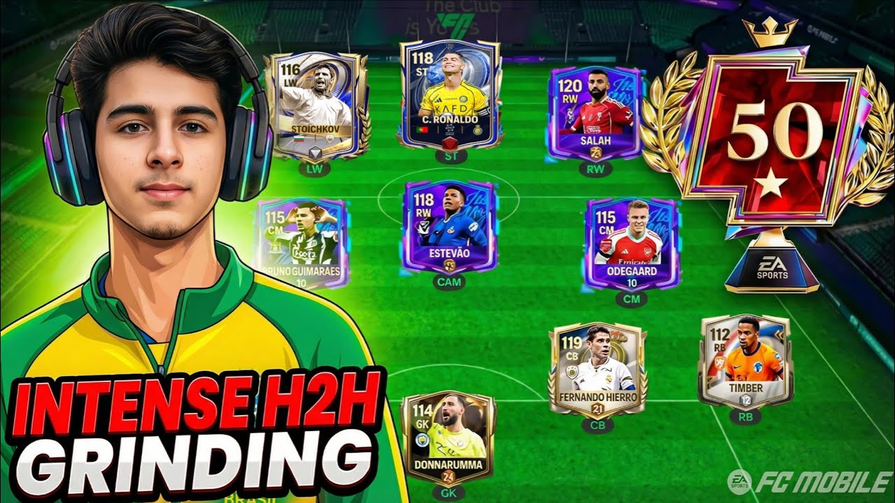 FC Mobile Daily Gameplay 🔥H2H Matches | Rank Push | Road to FC Champion 💪