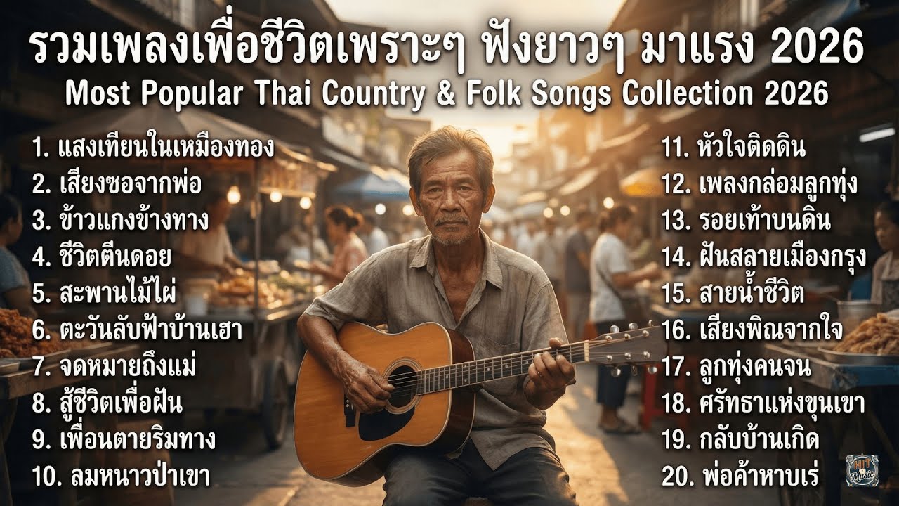 รวมเพลงเพื่อชีวิตมาแรง 2026 ฟังยาวๆ ต่อเนื่อง | Thai Life Music | Non-Stop Playlist
