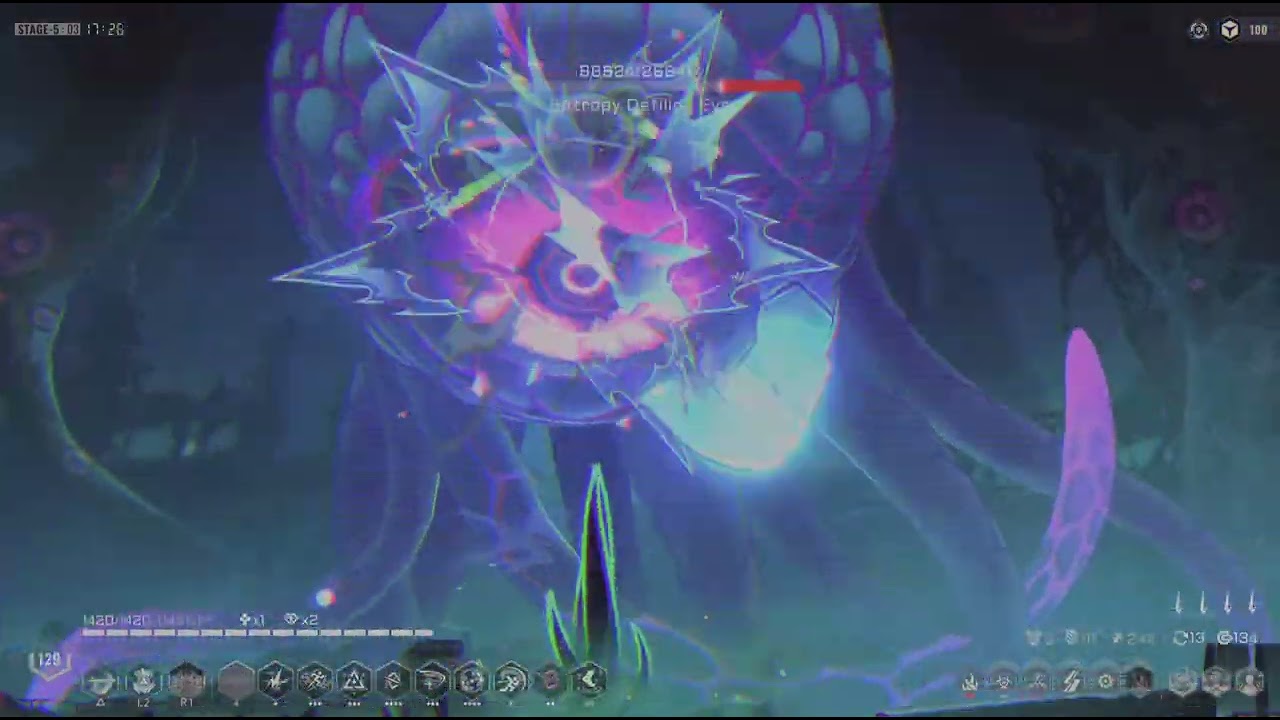 BlazBlue Entropy Effect X | Stage 5, Susanoo No Damage | ICEY ENTROPY 100