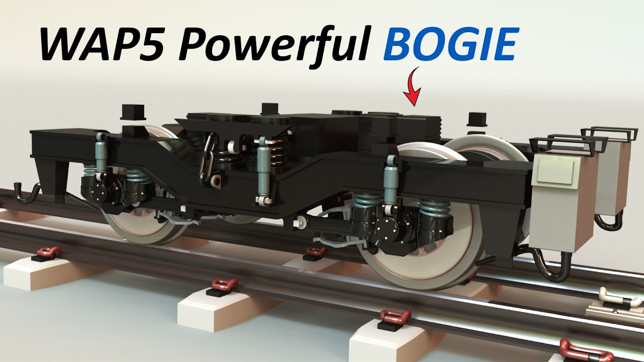 WAP5 Loco Expert Reveals Amazing Bogie Secrets | #locomotive #engineering