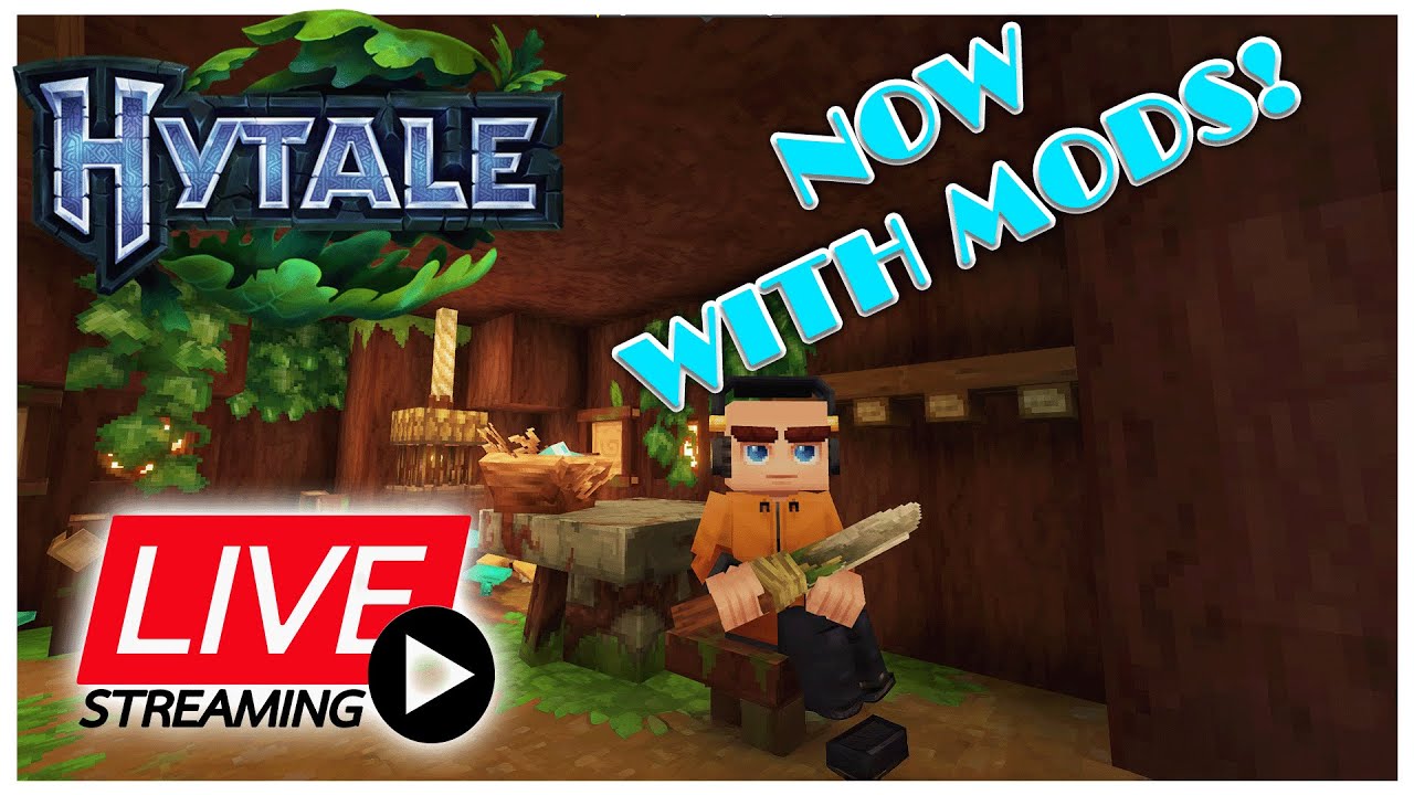 BUILDING AND EXPLORING W/ MODS! - HYTALE LIVE STREAM