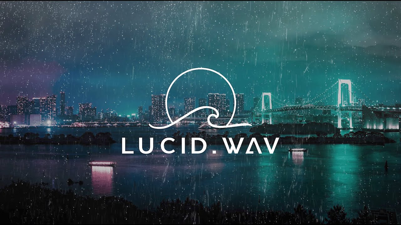 ⟡ Calming Rain & Thunder | Ambient Music | Relaxing City Soundscape | Background Video ⟡ LUCID WAV