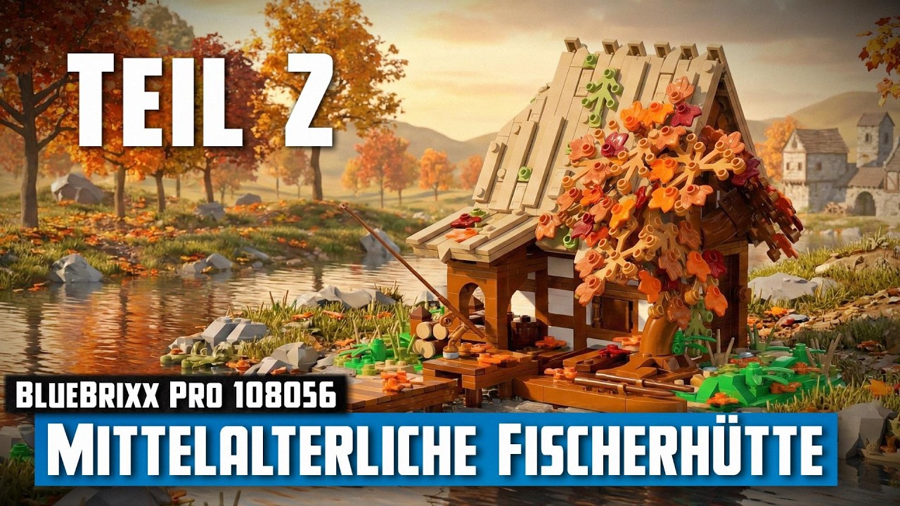 BlueBrixx Pro 108056 - Mittelalterliche Fischerhütte (2024) | Aufbau - Live-Bauen #2
