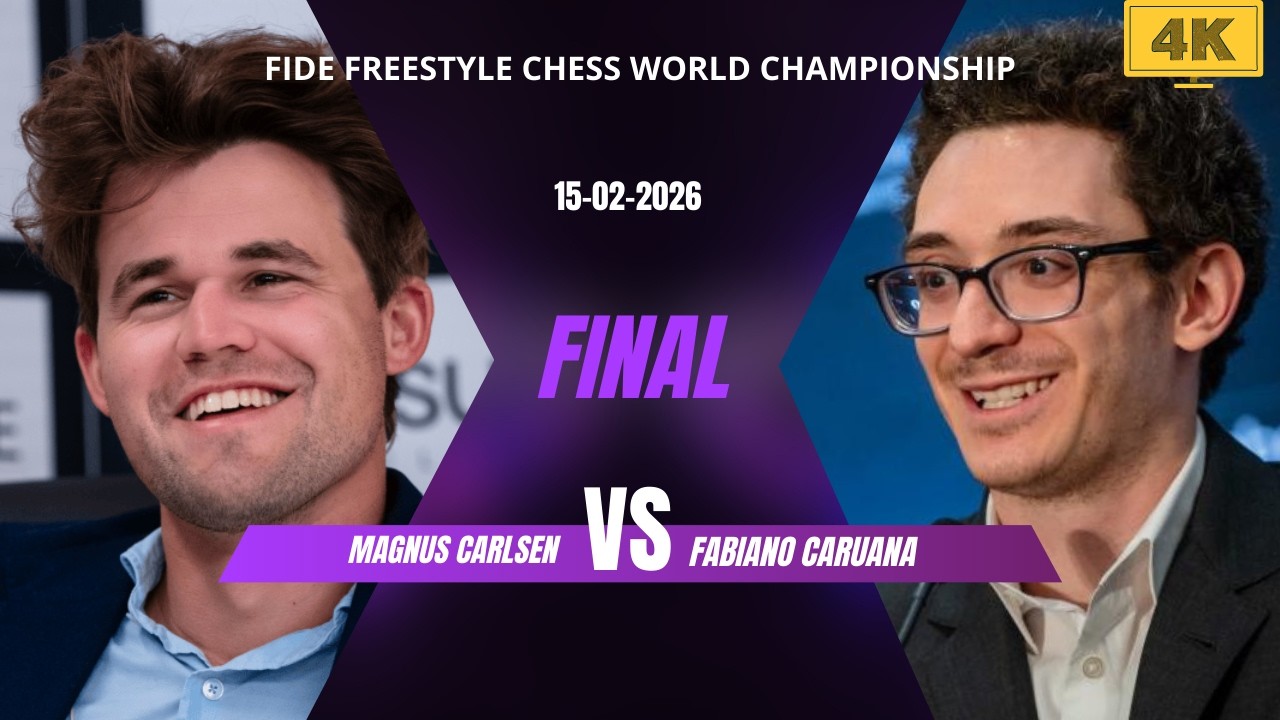 Magnus Carlsen vs Fabiano Caruana | FINAL | FIDE Freestyle Chess World Championship #magnus #fabiano