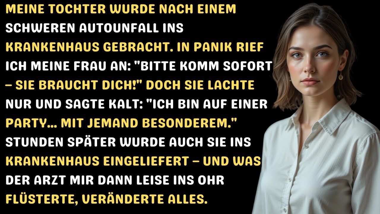 Ich rief meine Frau aus der Notaufnahme an – ihr Lachen am Telefon löste meine stille Rache aus