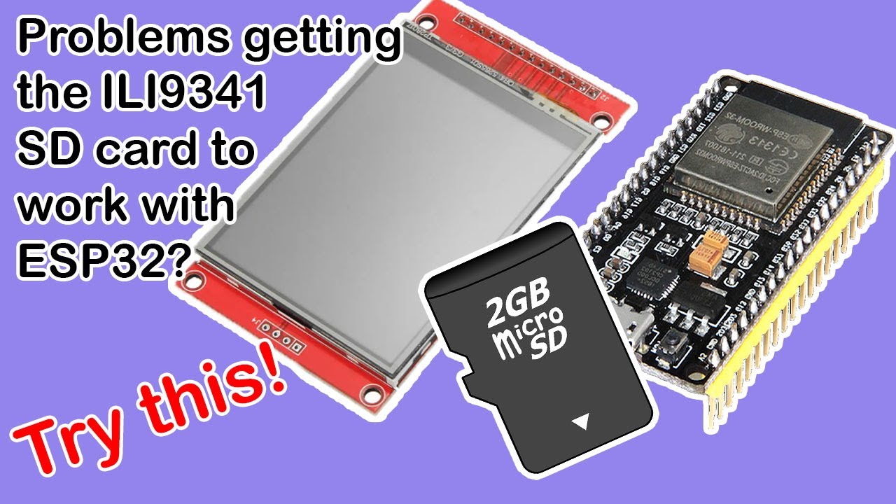 ILI9341 SD card or other problems with ESP32? Try this.