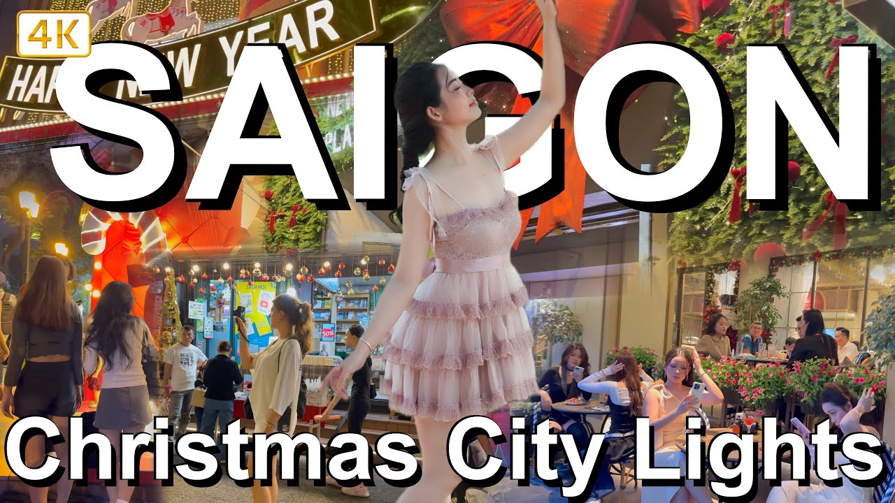 Saigon Christmas 2025 🇻🇳 Walking Through Ho Chi Minh City&rsquo;s Most Beautiful Street