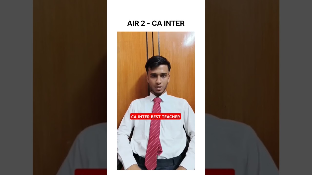 Best faculty for CA inter group 2