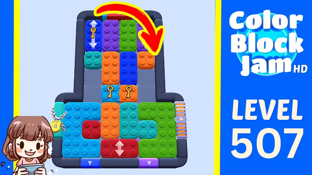 Color Block Jam Level 507 Solution Walkthrough
