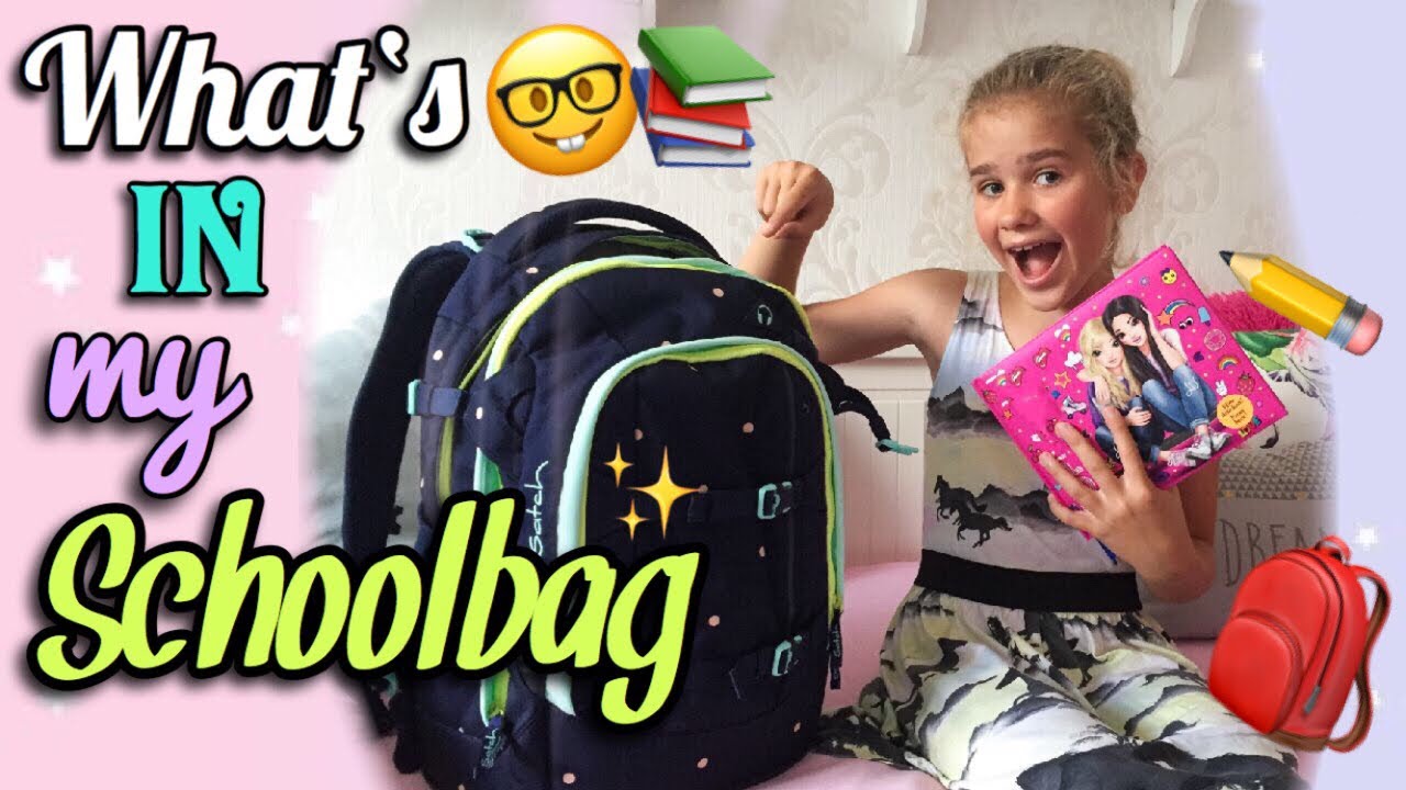 What's in my SCHOOLBAG ? 🎒📚 + VERLOSUNG 💖 Satch Schulrucksack | magic marie