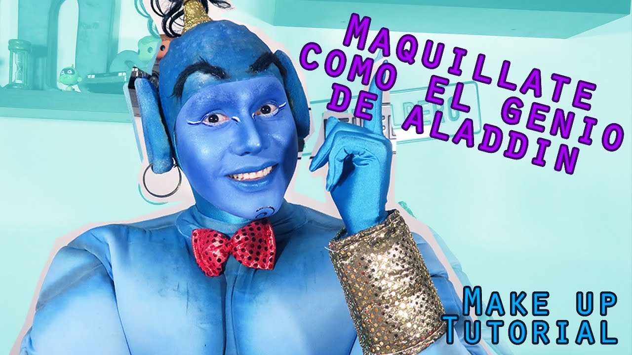Maquillaje Inspirado en EL GENIO de #Aladdin | The Genie Make Up Tutorial || @MikeAponte06