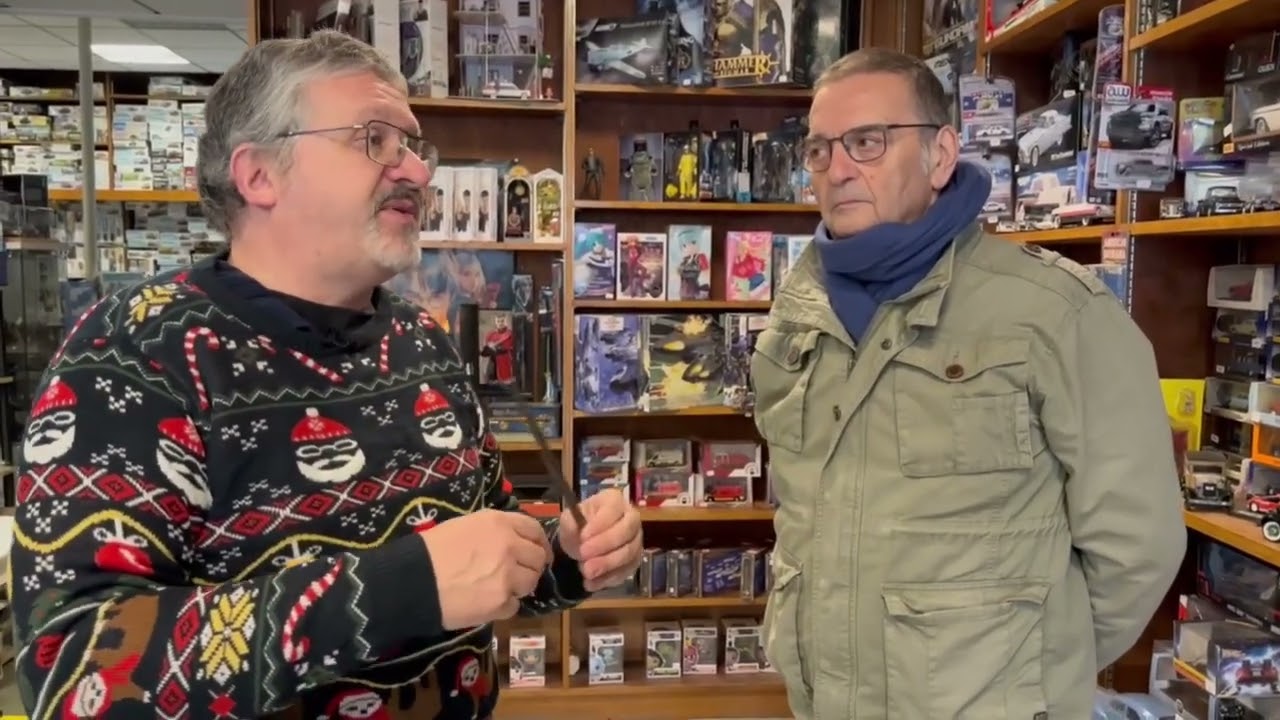 un petit tour de la boutique hobby pam pour noël avec Bernard