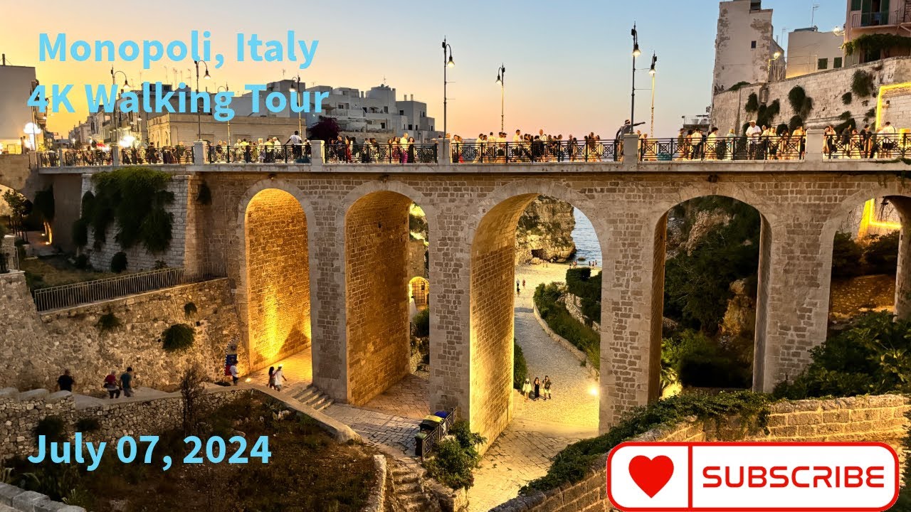 **4K** Monopoli, Italy | Walking Tour