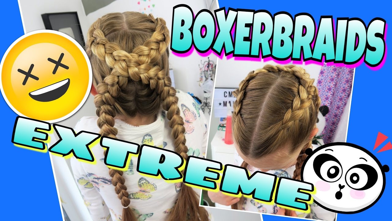 BOXER BRAIDS ÜBER KREUZ flechten coole Mädchen Zöpfe&Frisuren Anleitung Tutorial