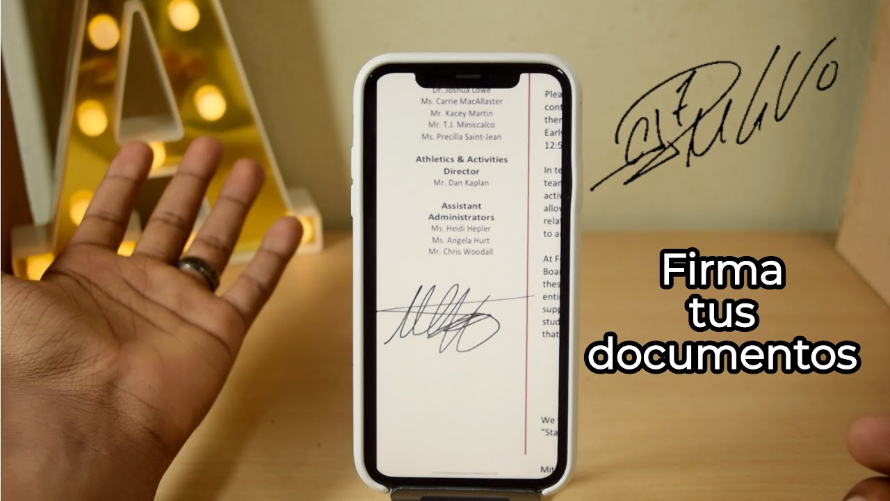 COMO FIRMAR DOCUMENTOS EN TU IPHONE 📄✍️